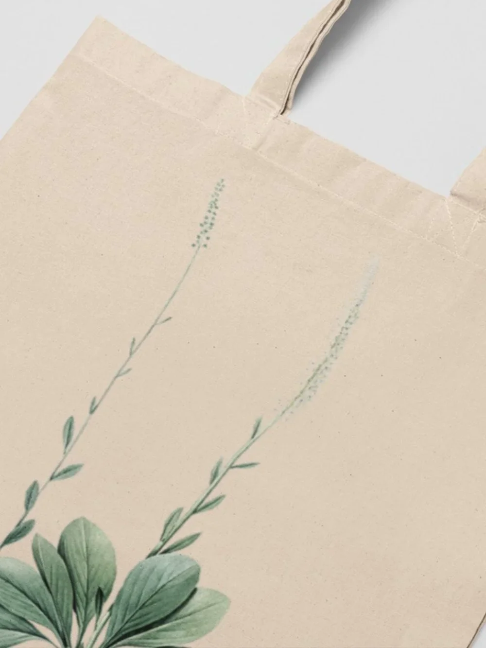 Blazing Star Vintage Floral Print Graphic Canvas Tote Bag